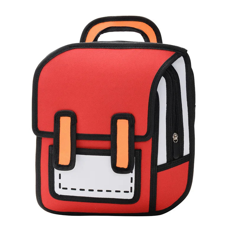 3D Cartoon Canvas Backpack