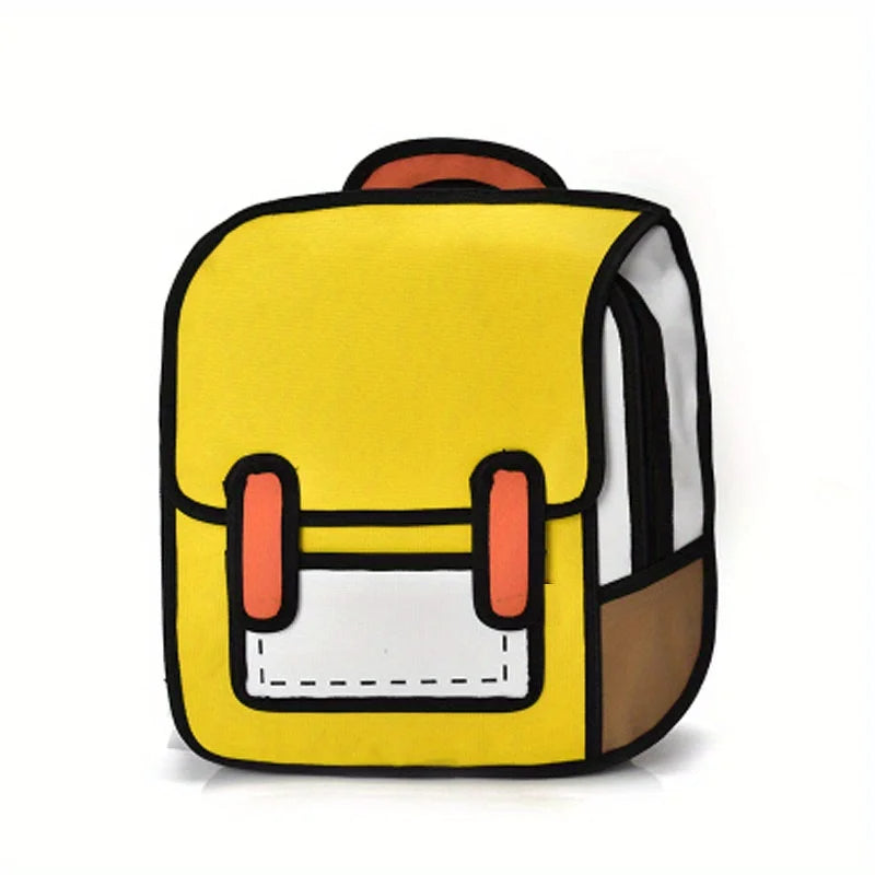 3D Cartoon Canvas Backpack