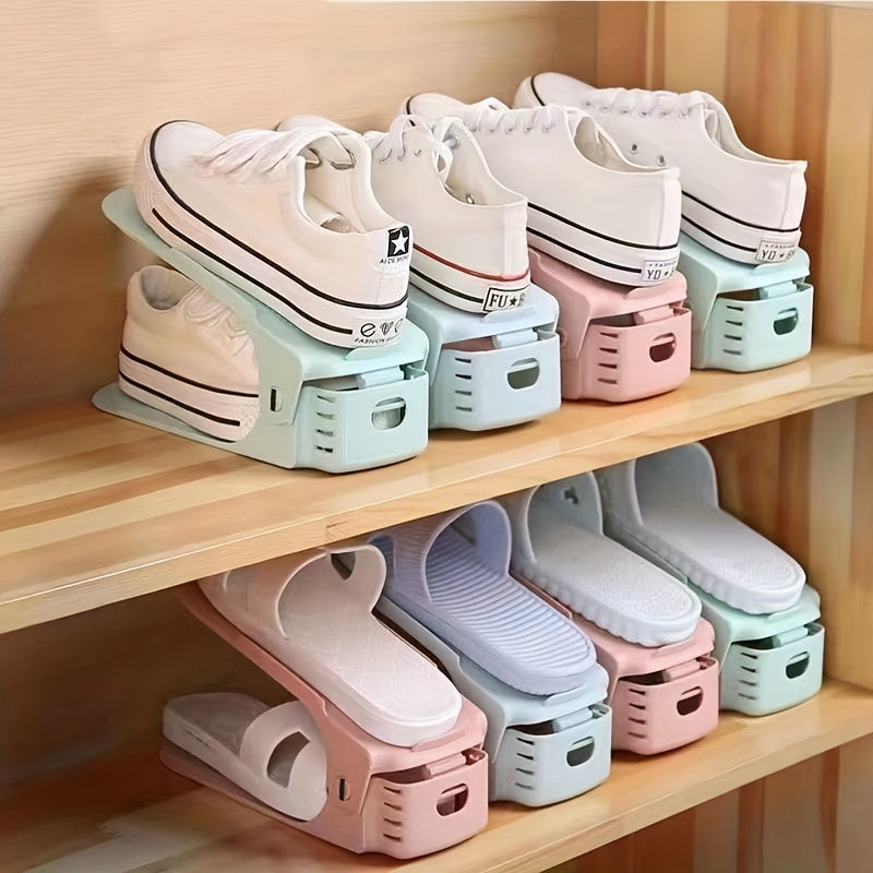 Adjustable Double Deck Shoe Organizer (Multipack)