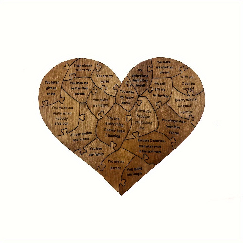 Reasons Why I Love You: 20-Piece Wooden Puzzle