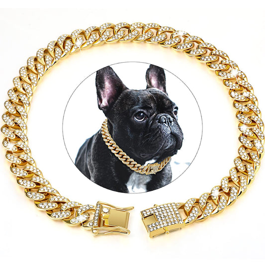 Miami Cuban Link Iced-Out Dog Collar