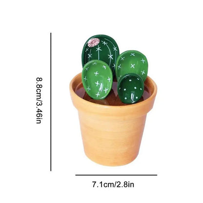 Decorative Cactus Measuring Spoon Set