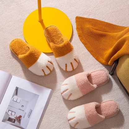 Cozy Cat Paw Slippers