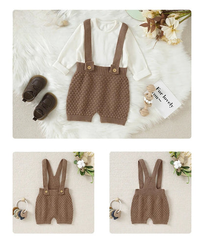 Buttoned Baby Knit Romper