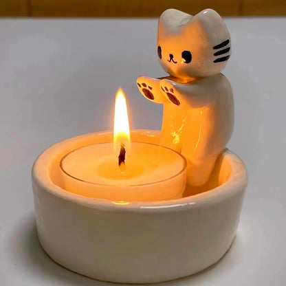 Charming Cat Tealight Holder