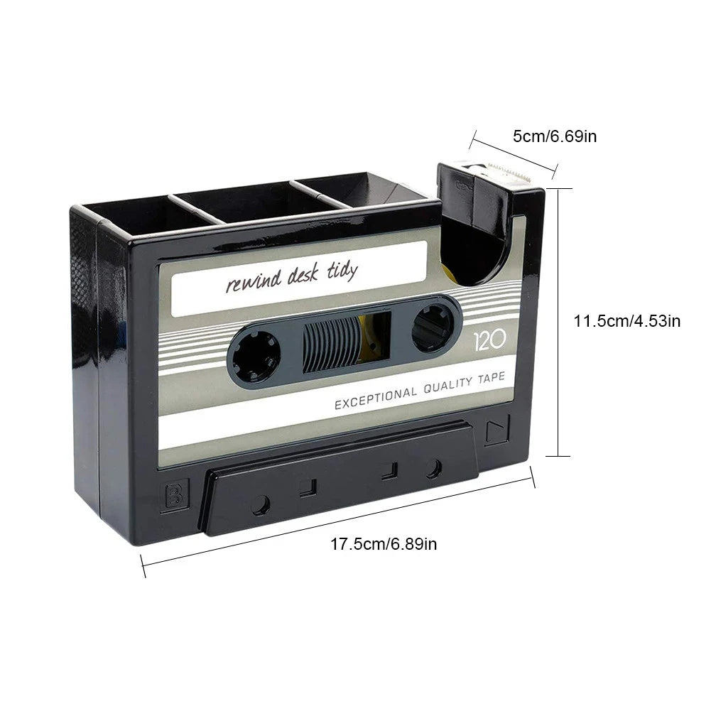 Retro Cassette Tape Pen Holder