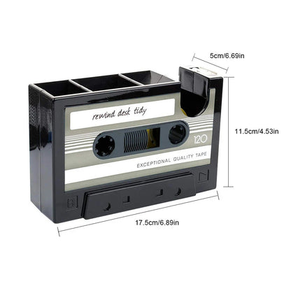 Retro Cassette Tape Pen Holder