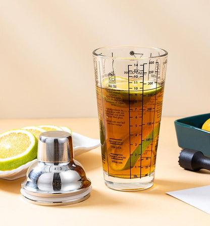 Cocktail Recipe Shaker Set