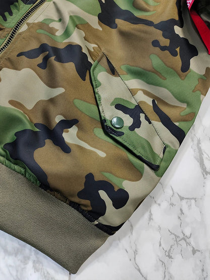 Maverick Camo Flight Bomber Jacket