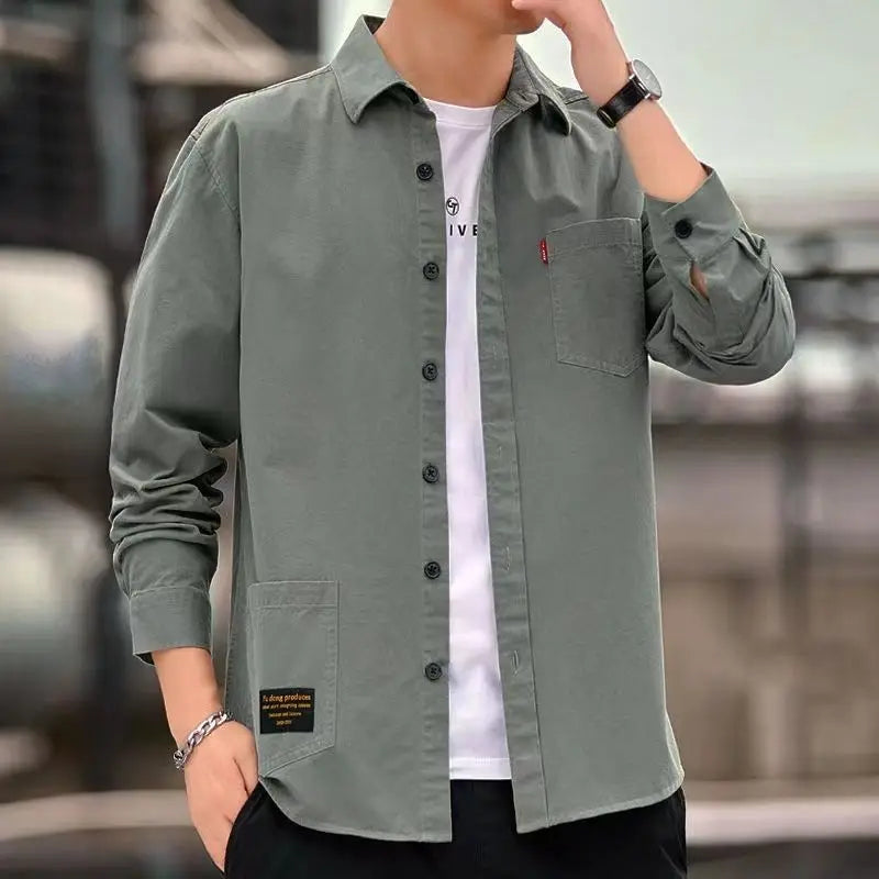 Urban Classic Solid Cotton Overshirt