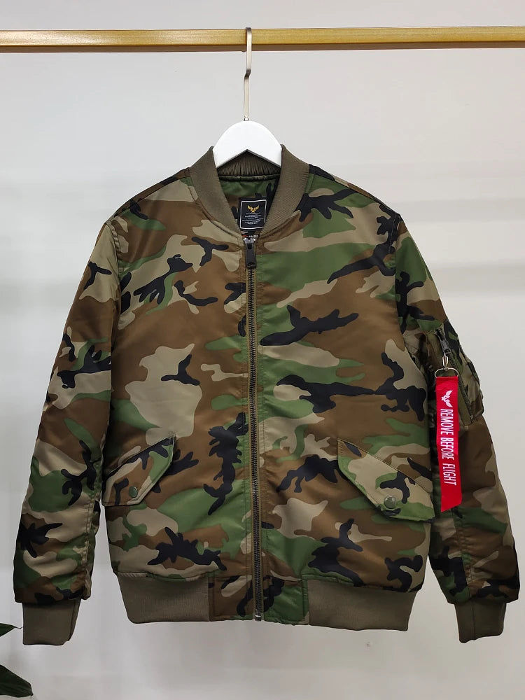 Maverick Camo Flight Bomber Jacket