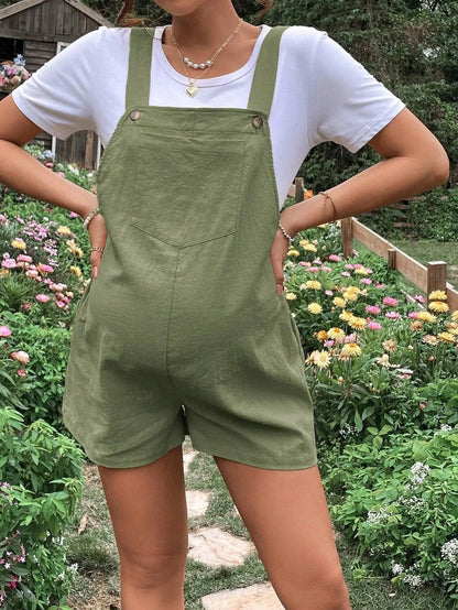 Breezy Summer Maternity Overalls