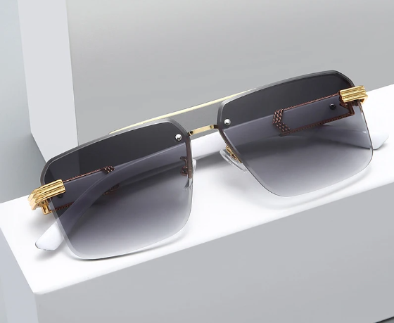 Retro Rimless Sunglasses