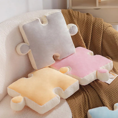 Playful Puzzle Plush Cushions