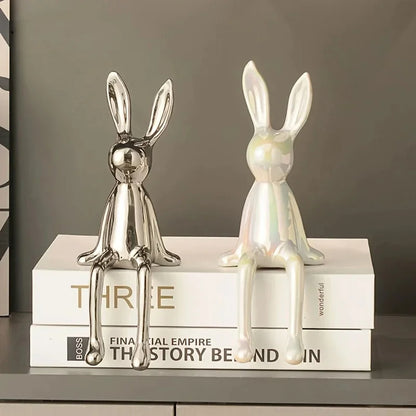 Elegant Rabbit Figurines