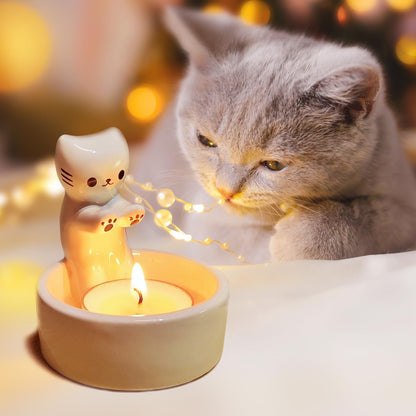 Charming Cat Tealight Holder