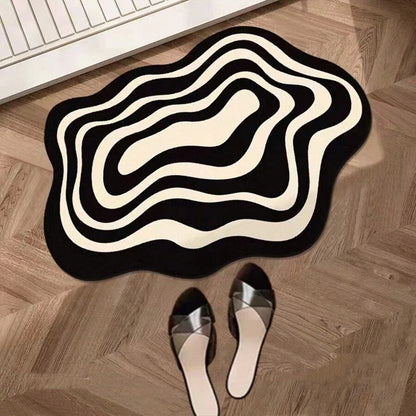 Contemporary Inkblot Area Rug