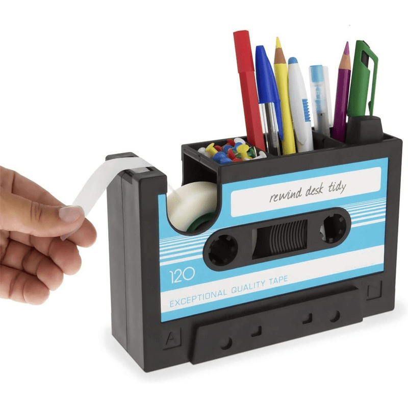 Retro Cassette Tape Pen Holder