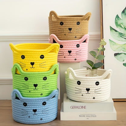 Cute Kitty Storage Baskets