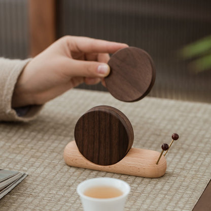 Artisan Snail Wooden Coaster Set