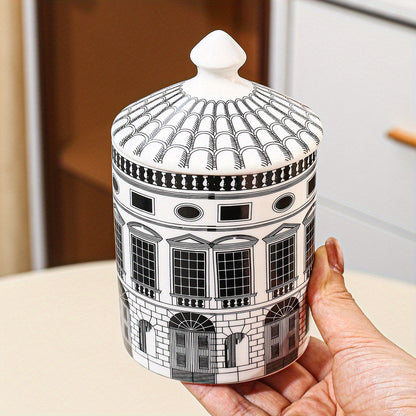 Cityscape Ceramic Canister