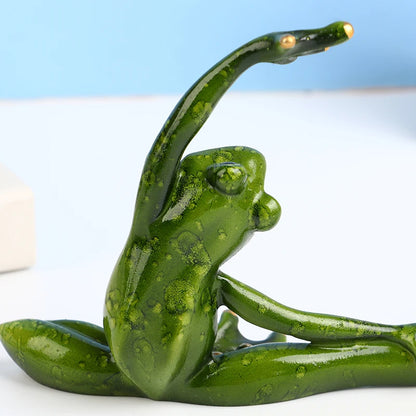 Yoga Frog Figurines