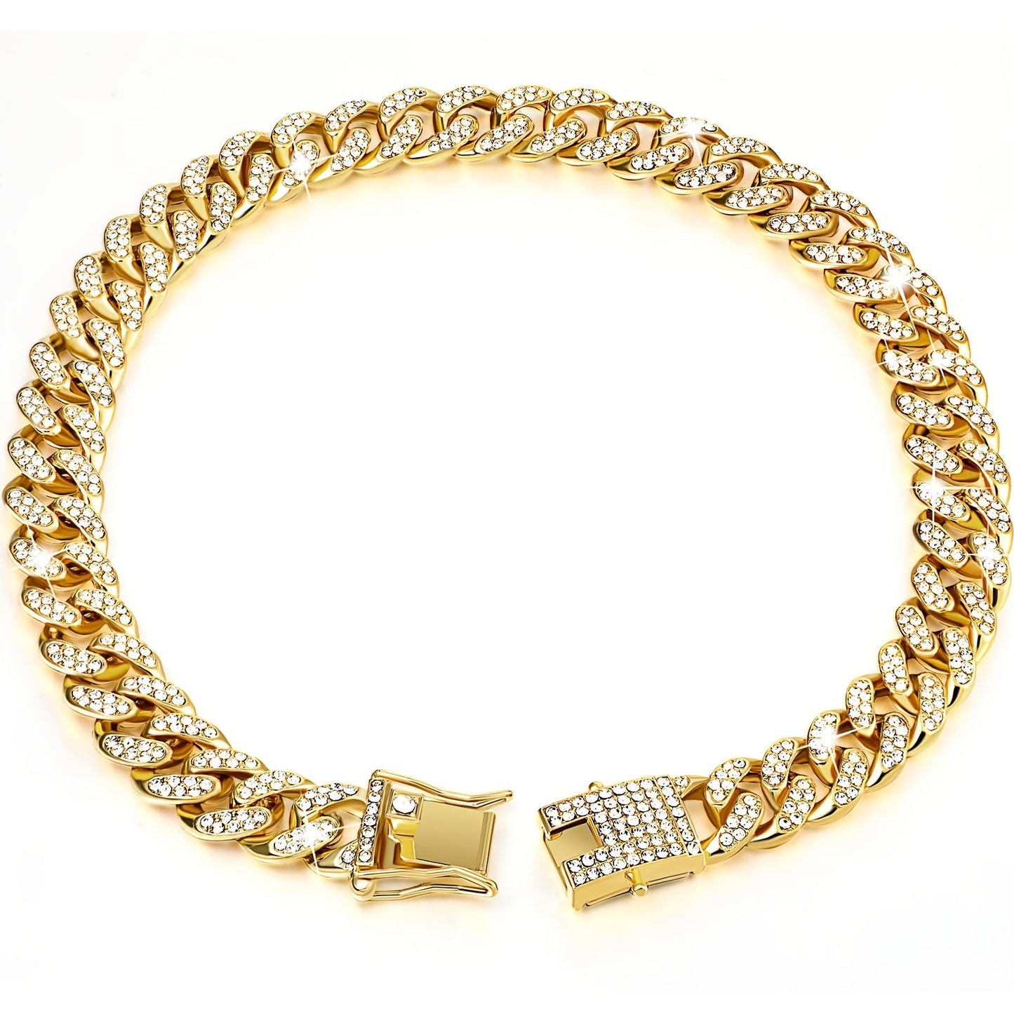 Miami Cuban Link Iced-Out Dog Collar