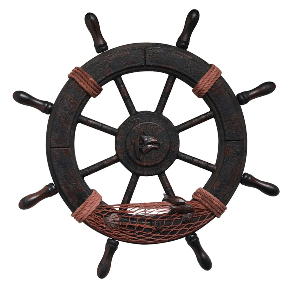 Nautical Navigator's Decor Ship Wheel