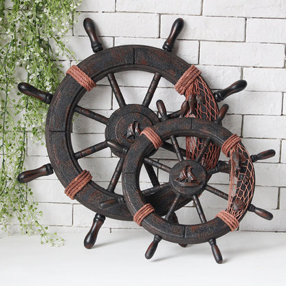 Nautical Navigator's Decor Ship Wheel