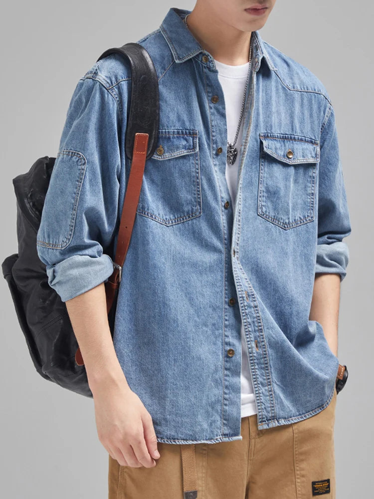 Men's Casual Denim Shirt