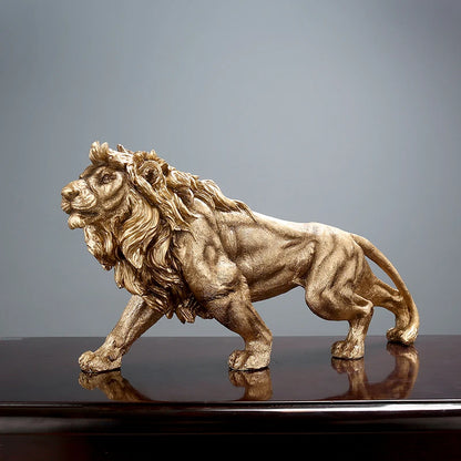 Regal Pride Lion Decor Statue