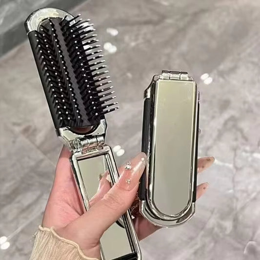 Sleek'n'Slay Folding Mirror Brush