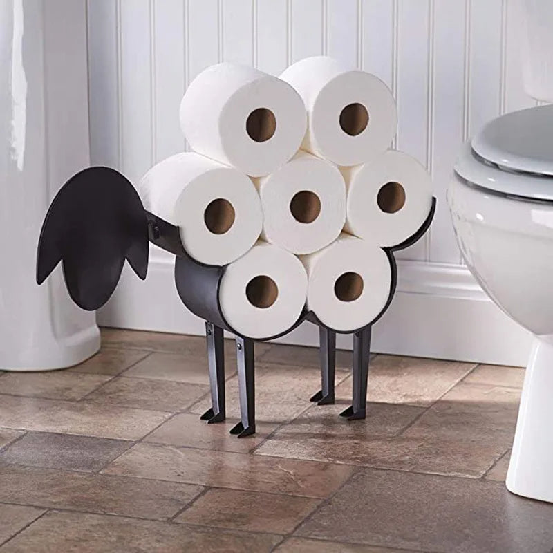 WoollyRolls Sheep-Inspired Bathroom Tissue Stand