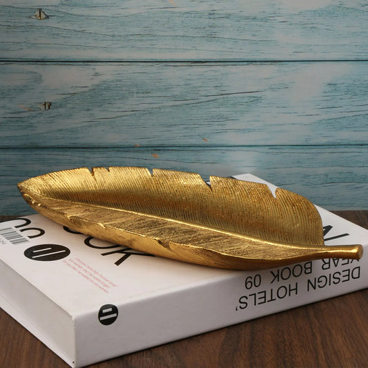 Gilded Leaf Trinket Tray