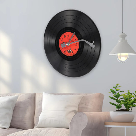 Retro Rhythm Vinyl Record Clock