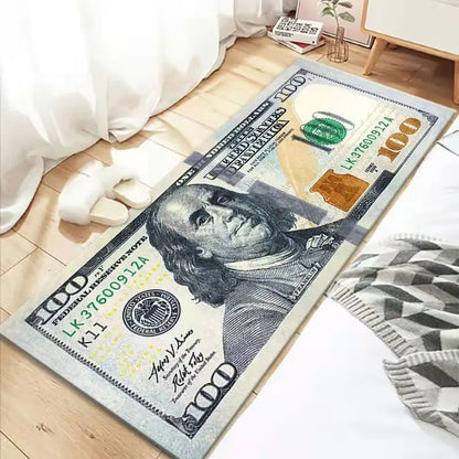 Cash Canvas Hundred-Dollar Bill Rug