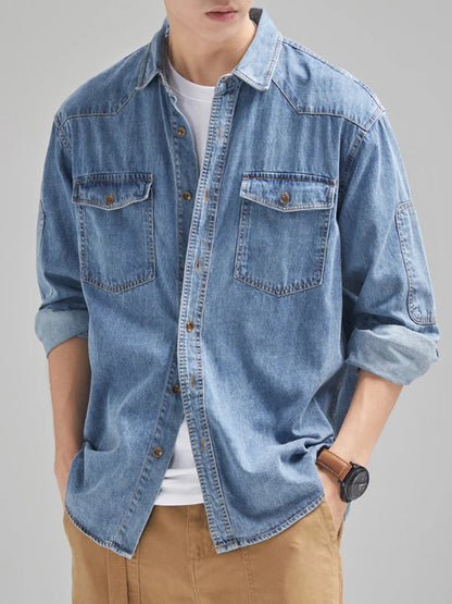 Men's Casual Denim Shirt