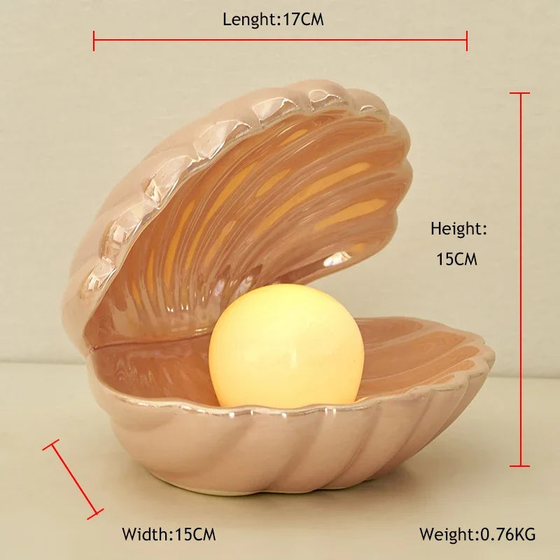 Radiant Clamshell Storage Tray & Lamp