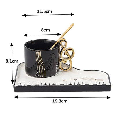 Piano Mug & Tray Ensemble