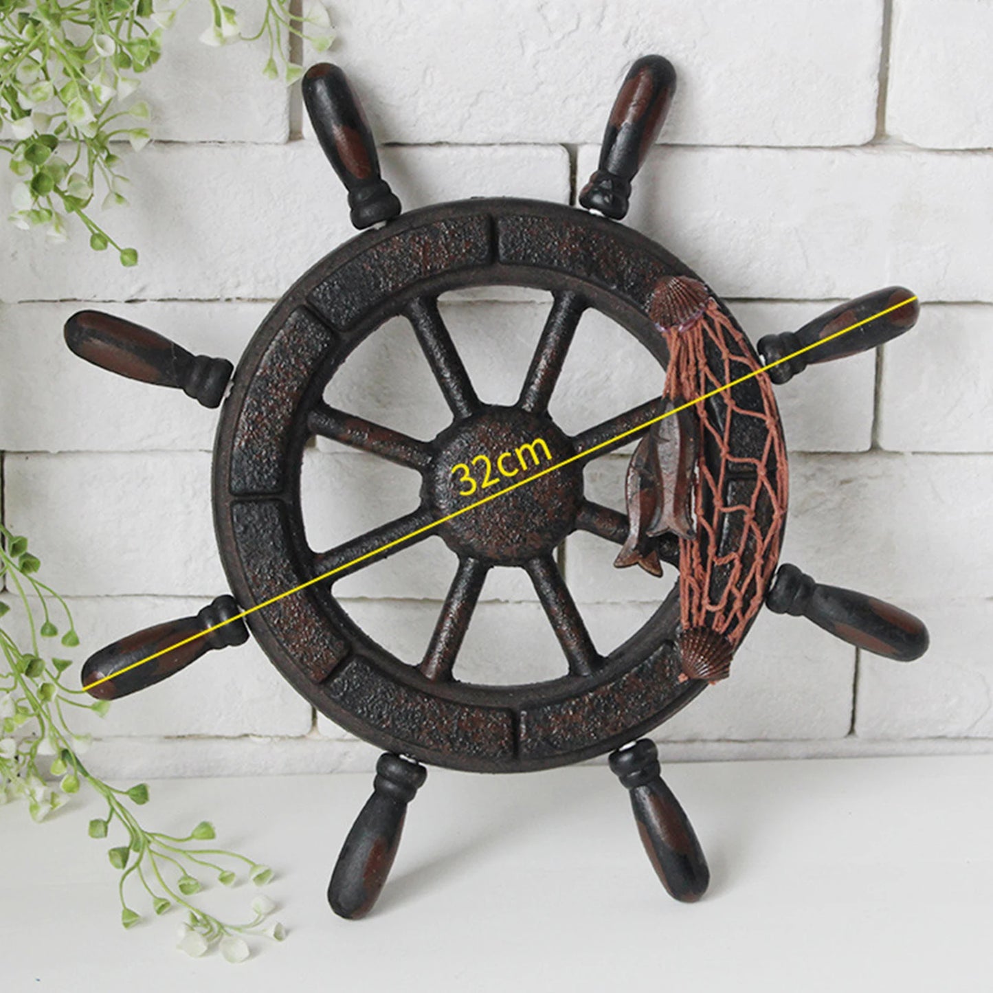 Nautical Navigator's Decor Ship Wheel