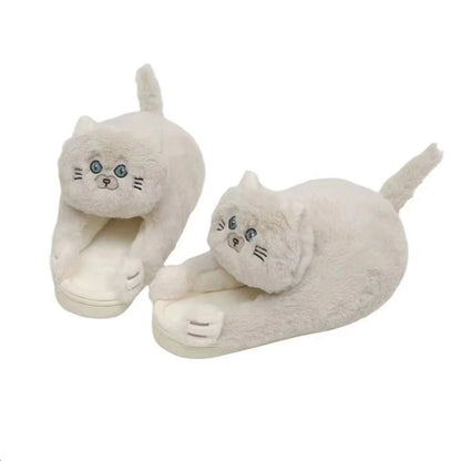 FelineFuzz Plush Cat Slippers