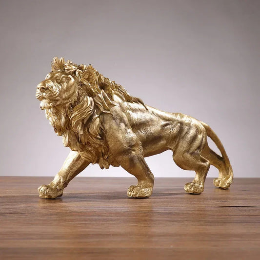 Regal Pride Lion Decor Statue