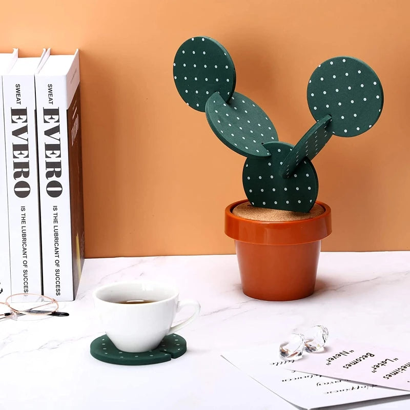 CoasterCactus Decorative Tabletop Coaster Set