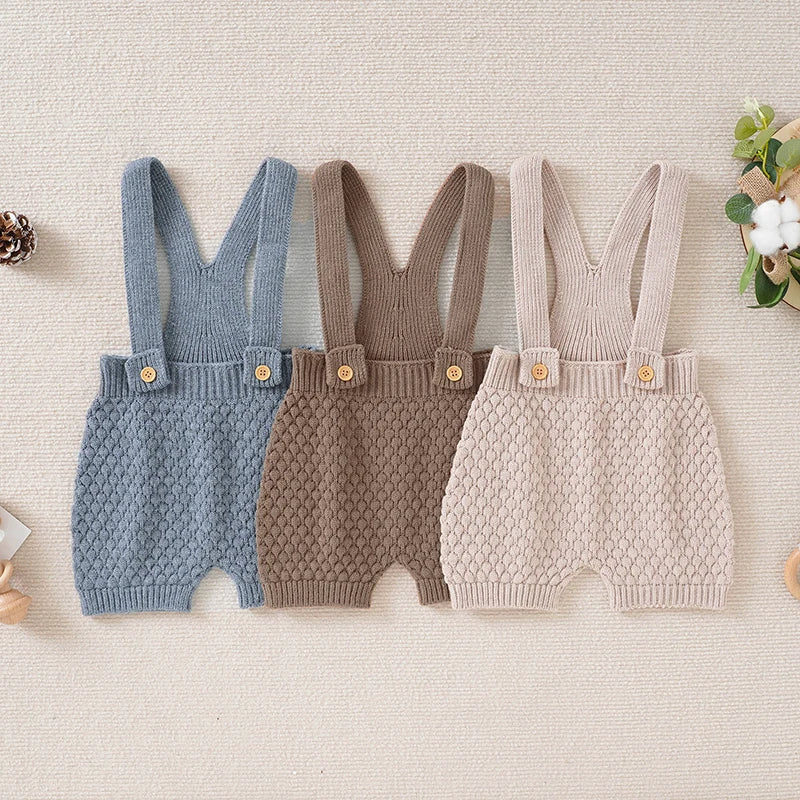 Buttoned Baby Knit Romper