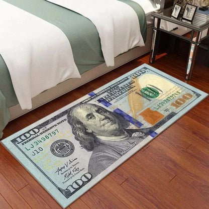 Cash Canvas Hundred-Dollar Bill Rug