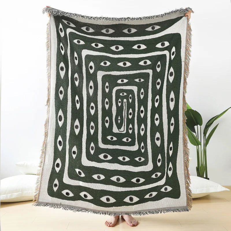 Snake Eye Tapestry Throw Blanket