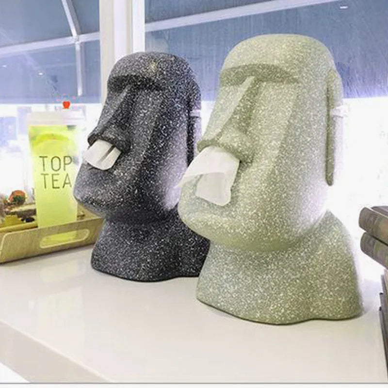 Easter Island Statue Tissue Dispenser