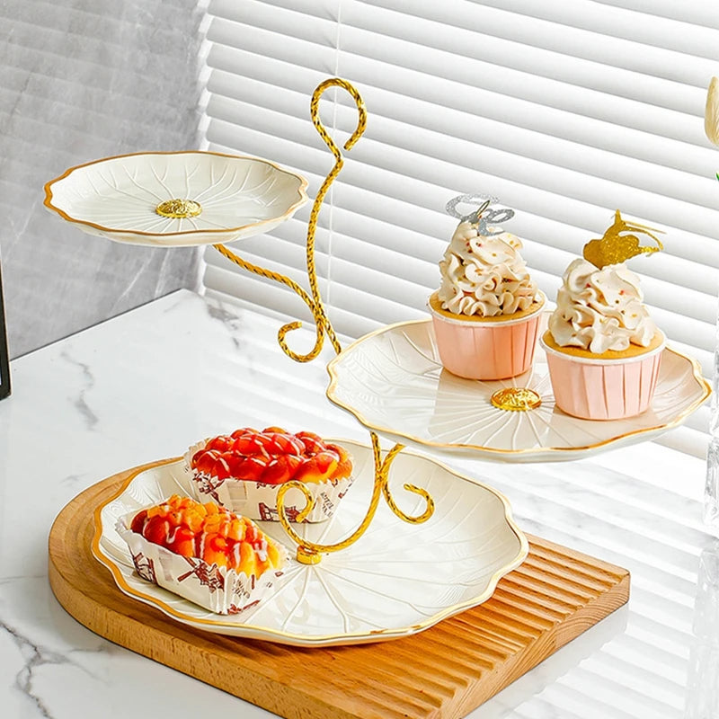 Elegant Triple-Tier Dessert Stand