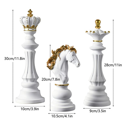 Grandmaster Chess Piece Decor Set