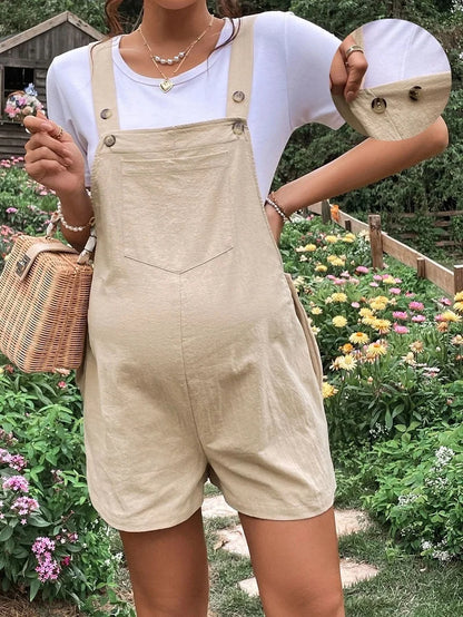 Breezy Summer Maternity Overalls